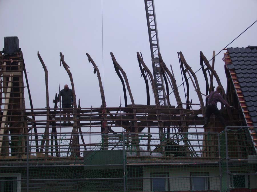 anspruchsvolle Altbau sanierung, Zimmerei u. Dachdeckerarbeiten